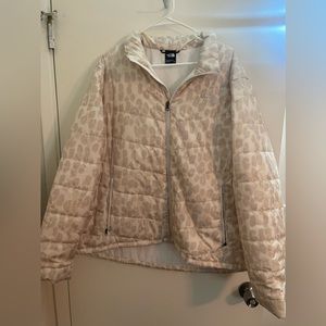 Leopard spotted North Face Jacket